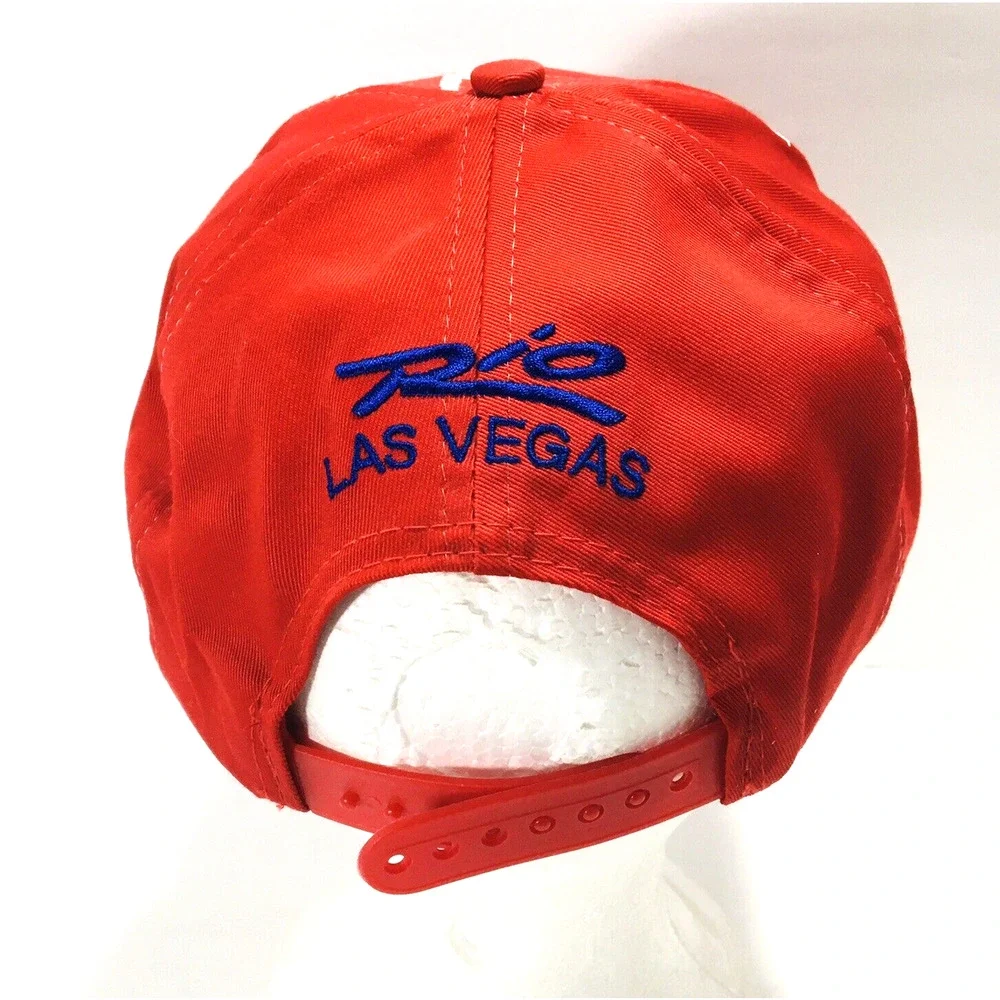 Shockwave Snapback Hat Vtg. 90's Rio Las Vegas Hotel Casino Masquerade Village